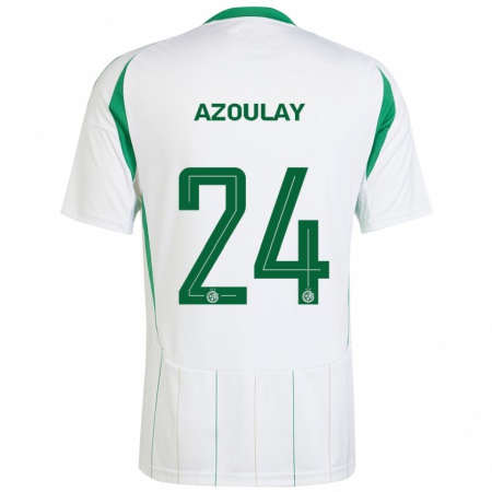 Kandiny Niño Camiseta Ethane Azoulay #24 Blanco Verde 2ª Equipación 2024/25 La Camisa Chile