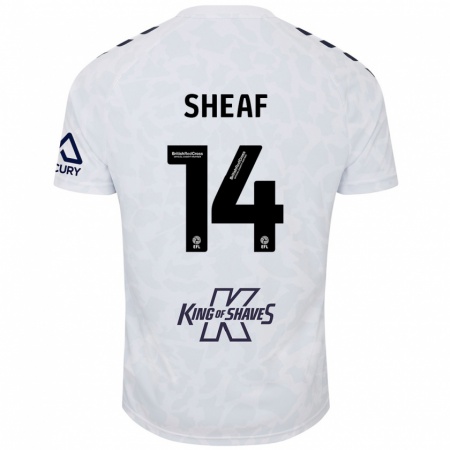 Kandiny Niño Camiseta Ben Sheaf #14 Blanco 2ª Equipación 2024/25 La Camisa Chile