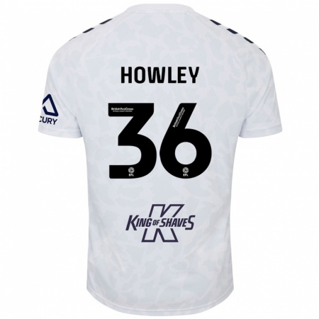 Kandiny Niño Camiseta Ryan Howley #36 Blanco 2ª Equipación 2024/25 La Camisa Chile