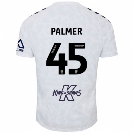 Kandiny Niño Camiseta Kasey Palmer #45 Blanco 2ª Equipación 2024/25 La Camisa Chile