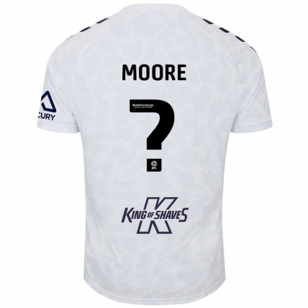 Kandiny Niño Camiseta Isaac Moore #0 Blanco 2ª Equipación 2024/25 La Camisa Chile