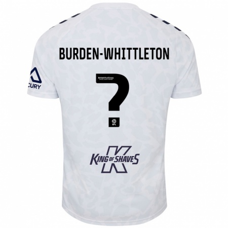 Kandiny Niño Camiseta Charlie Burden-Whittleton #0 Blanco 2ª Equipación 2024/25 La Camisa Chile