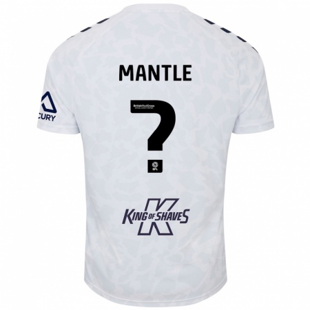 Kandiny Niño Camiseta David Mantle #0 Blanco 2ª Equipación 2024/25 La Camisa Chile