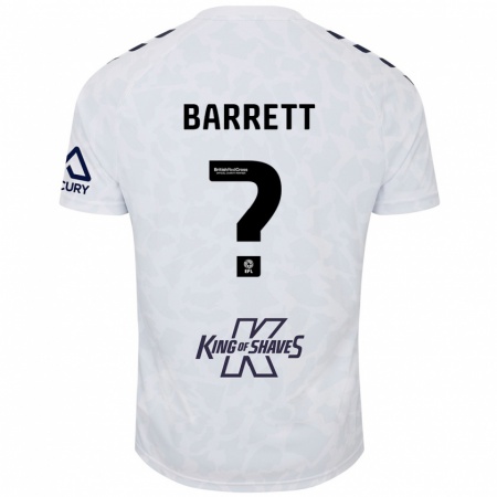 Kandiny Niño Camiseta Marlow Barrett #0 Blanco 2ª Equipación 2024/25 La Camisa Chile