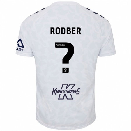 Kandiny Niño Camiseta Samuel Rodber #0 Blanco 2ª Equipación 2024/25 La Camisa Chile