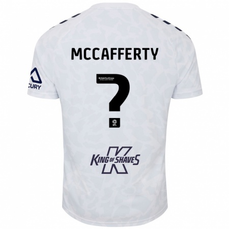 Kandiny Niño Camiseta Lewys Mccafferty #0 Blanco 2ª Equipación 2024/25 La Camisa Chile