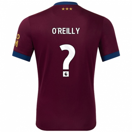 Kandiny Niño Camiseta Connor O'reilly #0 Marrón 2ª Equipación 2024/25 La Camisa Chile