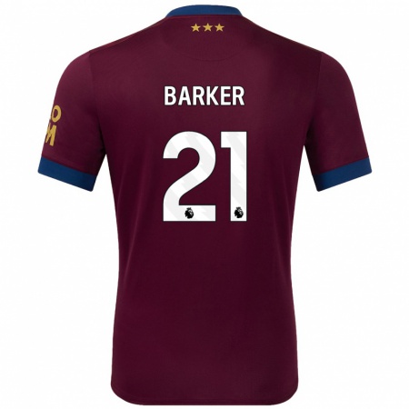 Kandiny Niño Camiseta Maisy Barker #21 Marrón 2ª Equipación 2024/25 La Camisa Chile