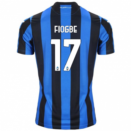 Kandiny Hombre Camiseta Candas Fiogbe #17 Azul Negro 1ª Equipación 2024/25 La Camisa Chile