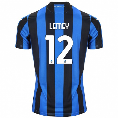 Kandiny Hombre Camiseta Diede Lemey #12 Azul Negro 1ª Equipación 2024/25 La Camisa Chile