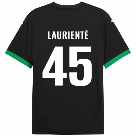 Kandiny Hombre Camiseta Armand Laurienté #45 Negro Verde Oscuro 1ª Equipación 2024/25 La Camisa Chile