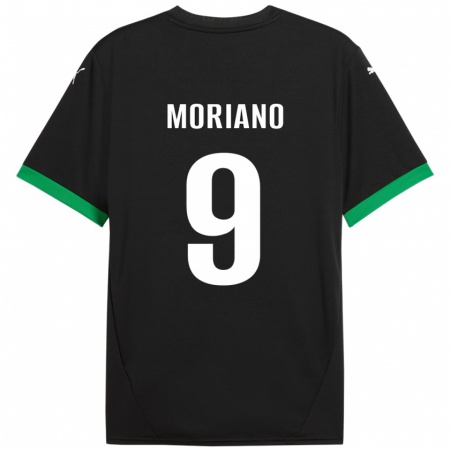 Kandiny Hombre Camiseta Andrea Moriano #9 Negro Verde Oscuro 1ª Equipación 2024/25 La Camisa Chile