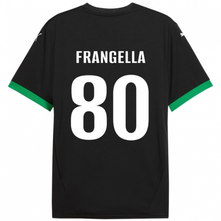 Kandiny Hombre Camiseta Christian Frangella #80 Negro Verde Oscuro 1ª Equipación 2024/25 La Camisa Chile