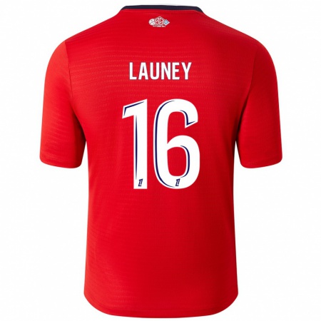 Kandiny Hombre Camiseta Elisa Launey #16 Rojo Blanco 1ª Equipación 2024/25 La Camisa Chile