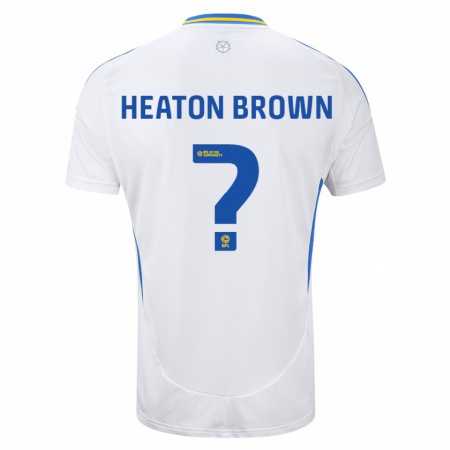 Kandiny Hombre Camiseta Heaton Brown #0 Blanco Azul 1ª Equipación 2024/25 La Camisa Chile