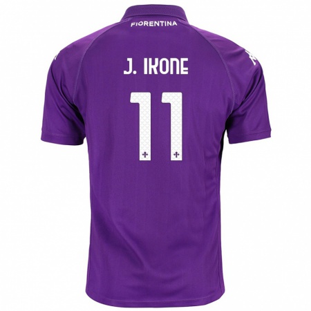 Kandiny Hombre Camiseta Jonathan Ikoné #11 Morado 1ª Equipación 2024/25 La Camisa Chile