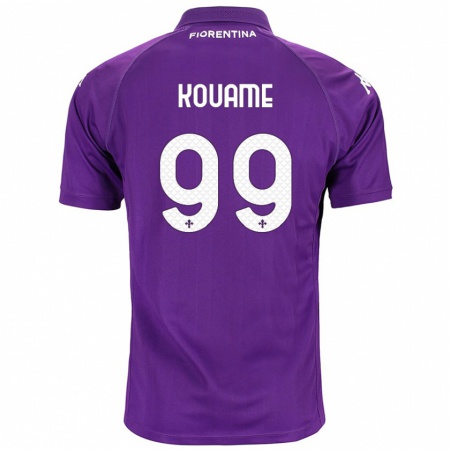 Kandiny Hombre Camiseta Christian Kouamé #99 Morado 1ª Equipación 2024/25 La Camisa Chile