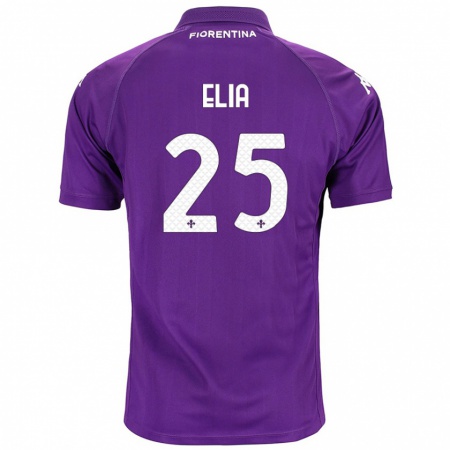 Kandiny Hombre Camiseta Mirko Elia #25 Morado 1ª Equipación 2024/25 La Camisa Chile