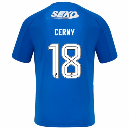 Kandiny Hombre Camiseta Vaclav Cerny #18 Azul Oscuro 1ª Equipación 2024/25 La Camisa Chile