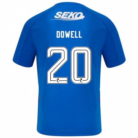 Kandiny Hombre Camiseta Kieran Dowell #20 Azul Oscuro 1ª Equipación 2024/25 La Camisa Chile