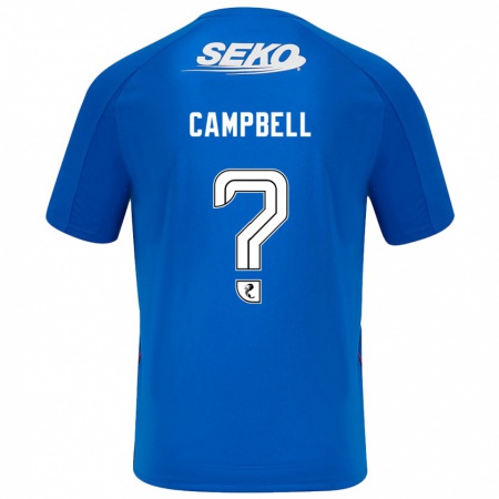 Kandiny Hombre Camiseta Connor Campbell #0 Azul Oscuro 1ª Equipación 2024/25 La Camisa Chile