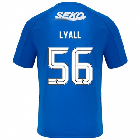 Kandiny Hombre Camiseta Arron Lyall #56 Azul Oscuro 1ª Equipación 2024/25 La Camisa Chile