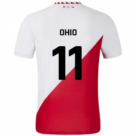 Kandiny Hombre Camiseta Noah Ohio #11 Blanco Rojo 1ª Equipación 2024/25 La Camisa Chile