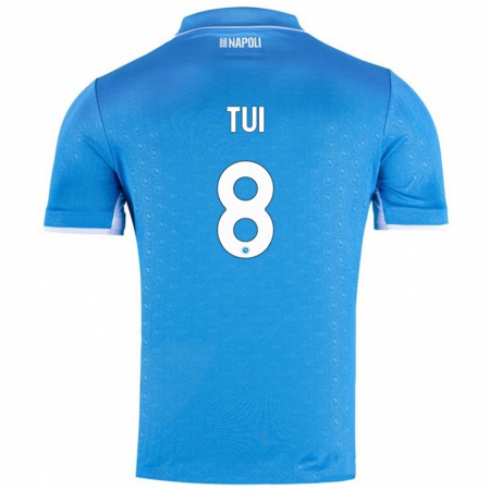 Kandiny Hombre Camiseta Sara Tui #8 Azul Cielo 1ª Equipación 2024/25 La Camisa Chile