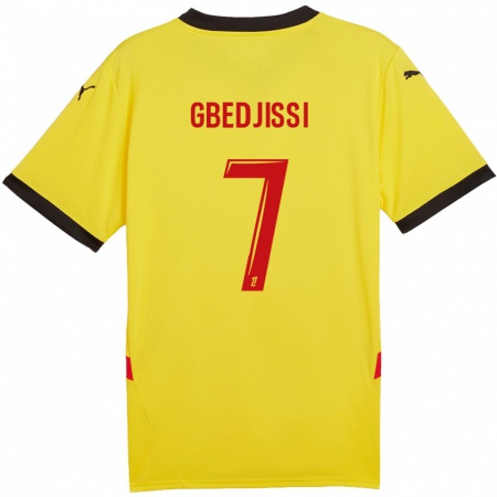 Kandiny Hombre Camiseta Aude Gbedjissi #7 Amarillo Rojo 1ª Equipación 2024/25 La Camisa Chile