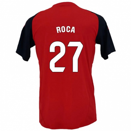 Kandiny Hombre Camiseta Joel Roca #27 Rojo Negro 1ª Equipación 2024/25 La Camisa Chile