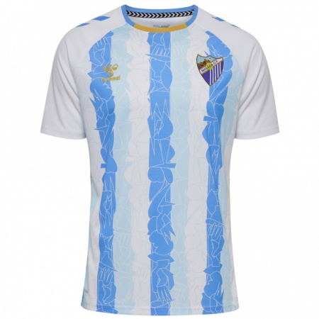 Kandiny Hombre Camiseta José Gil #0 Blanco Azul 1ª Equipación 2024/25 La Camisa Chile