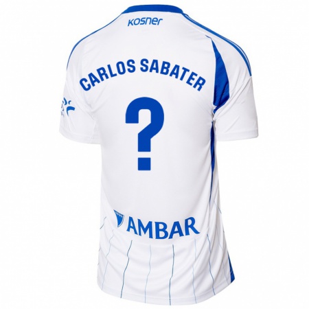 Kandiny Hombre Camiseta Juan Carlos Sabater #0 Rojo Blanco 1ª Equipación 2024/25 La Camisa Chile