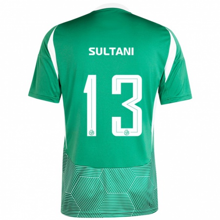 Kandiny Hombre Camiseta Tomás Sultani #13 Verde Blanco 1ª Equipación 2024/25 La Camisa Chile