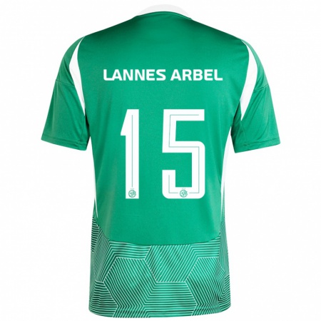 Kandiny Hombre Camiseta Tomer Lannes Arbel #15 Verde Blanco 1ª Equipación 2024/25 La Camisa Chile