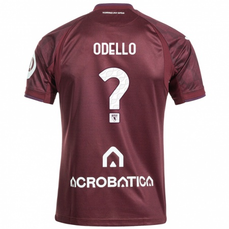 Kandiny Hombre Camiseta Ryan Odello #0 Granate Blanco 1ª Equipación 2024/25 La Camisa Chile