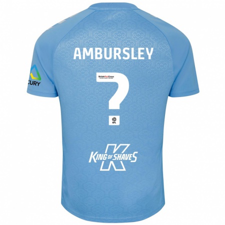 Kandiny Hombre Camiseta Conrad Ambursley #0 Azul Blanco 1ª Equipación 2024/25 La Camisa Chile