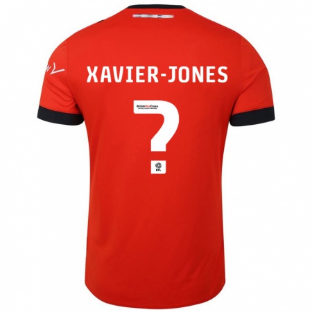 Kandiny Hombre Camiseta Tate Xavier-Jones #0 Naranja Negro 1ª Equipación 2024/25 La Camisa Chile