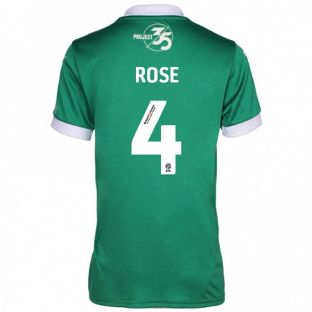 Kandiny Hombre Camiseta Jemma Rose #4 Verde Blanco 1ª Equipación 2024/25 La Camisa Chile