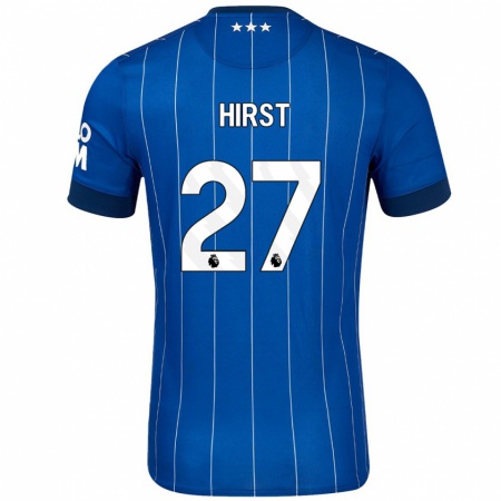 Kandiny Hombre Camiseta George Hirst #27 Azul Marino 1ª Equipación 2024/25 La Camisa Chile