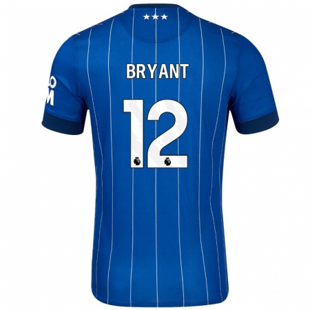 Kandiny Hombre Camiseta Issy Bryant #12 Azul Marino 1ª Equipación 2024/25 La Camisa Chile