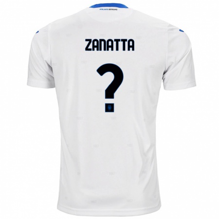 Kandiny Hombre Camiseta Giovanni Zanatta #0 Blanco 2ª Equipación 2024/25 La Camisa Chile