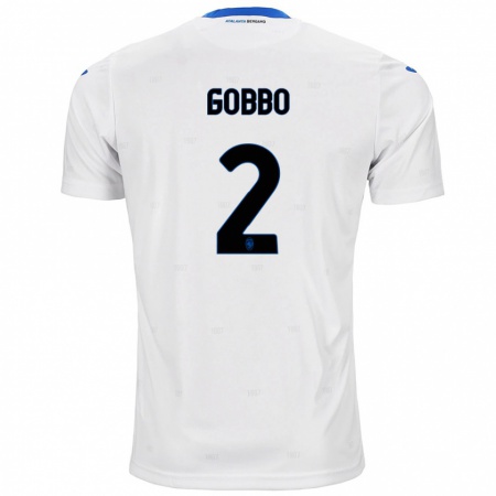 Kandiny Hombre Camiseta Luca Gobbo #2 Blanco 2ª Equipación 2024/25 La Camisa Chile