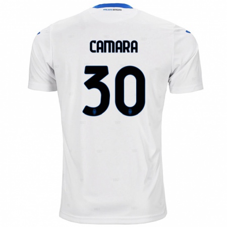 Kandiny Hombre Camiseta Henry Camara #30 Blanco 2ª Equipación 2024/25 La Camisa Chile