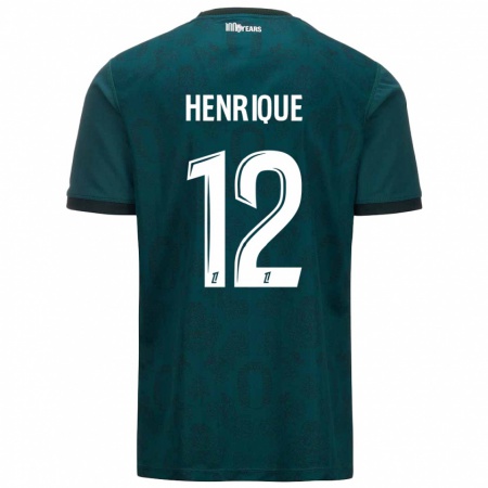 Kandiny Hombre Camiseta Caio Henrique #12 Verde Oscuro 2ª Equipación 2024/25 La Camisa Chile