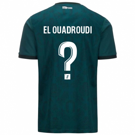 Kandiny Hombre Camiseta Imrane El Ouadroudi #0 Verde Oscuro 2ª Equipación 2024/25 La Camisa Chile