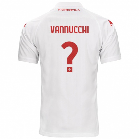 Kandiny Hombre Camiseta Tommaso Vannucchi #0 Blanco 2ª Equipación 2024/25 La Camisa Chile