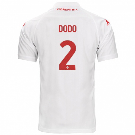 Kandiny Hombre Camiseta Dodô #2 Blanco 2ª Equipación 2024/25 La Camisa Chile