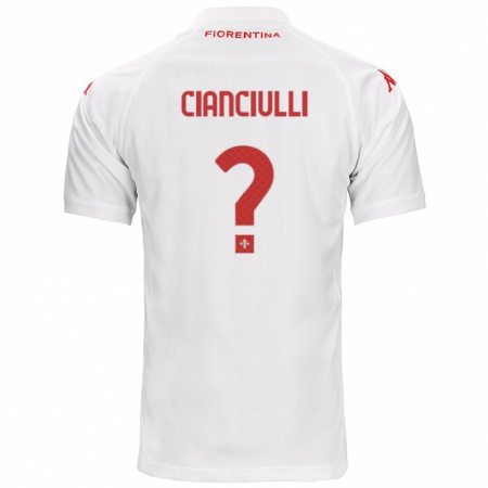 Kandiny Hombre Camiseta Salvatore Cianciulli #0 Blanco 2ª Equipación 2024/25 La Camisa Chile