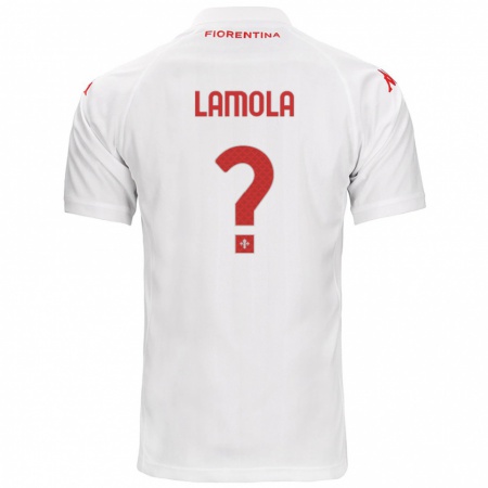 Kandiny Hombre Camiseta Lorenzo Lamola #0 Blanco 2ª Equipación 2024/25 La Camisa Chile