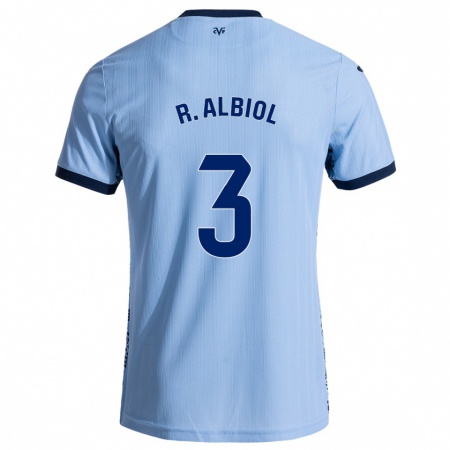 Kandiny Hombre Camiseta Raúl Albiol #3 Azul Cielo 2ª Equipación 2024/25 La Camisa Chile